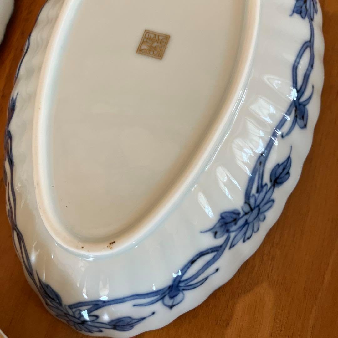 ✿其泉✿ 古伊万里 見地紋 金縁 小皿揃 賞美堂 有田焼 料亭 割烹 公式